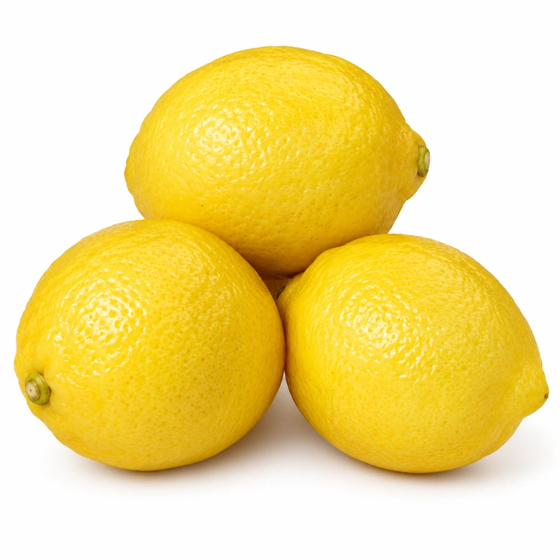 Citron jaune frais Citron cueilli à la main